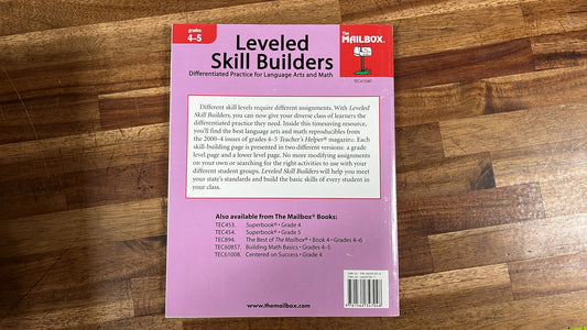 Mailbox Leveled Skill Builders Gr 4-5 LangArts & Math