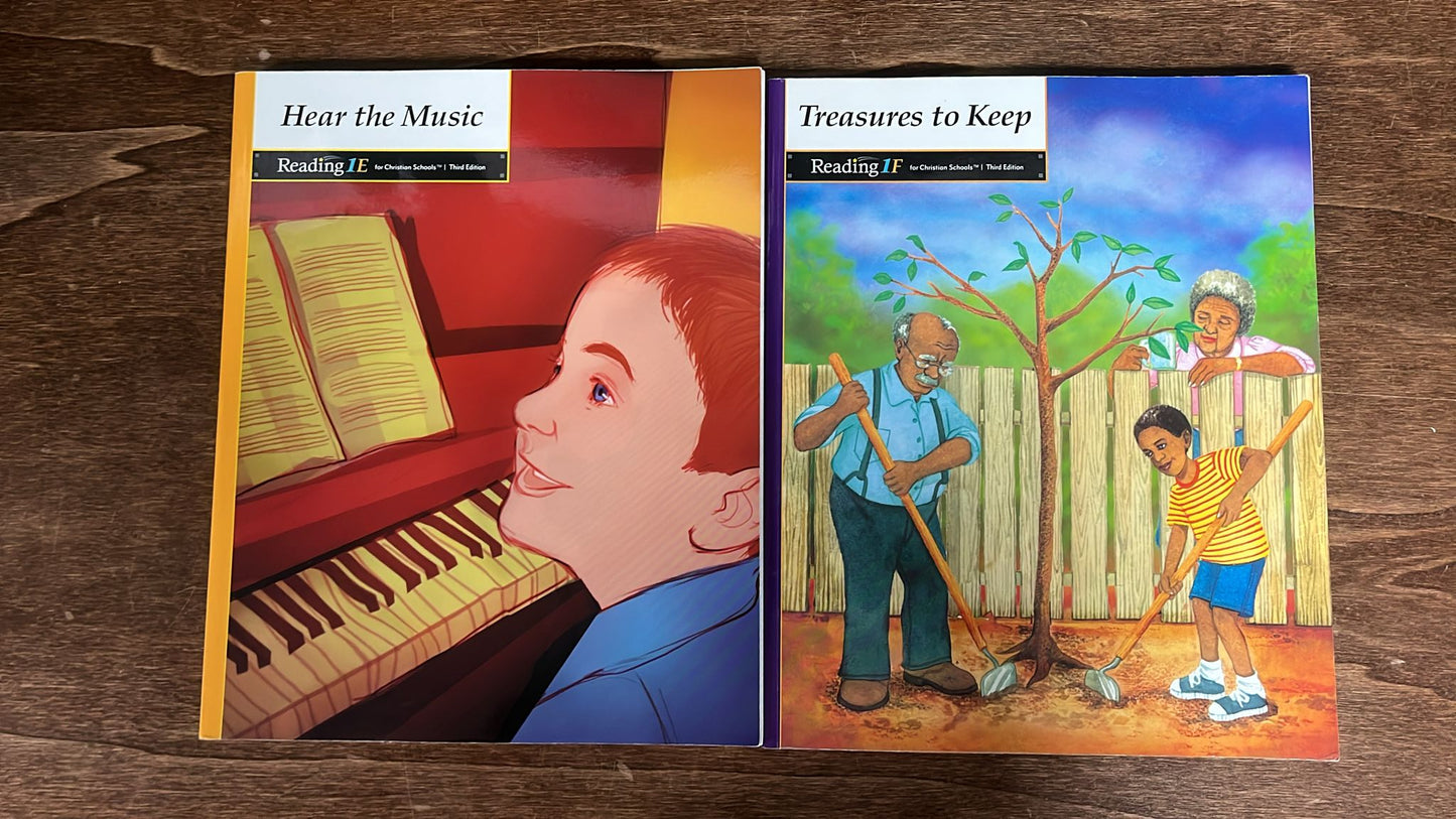 BJU Readers Level 1 A-F (LOT of 6)