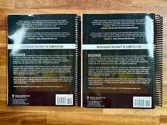 Lost Tools of Writing Level 1: Student Workbook & Teacher Guide