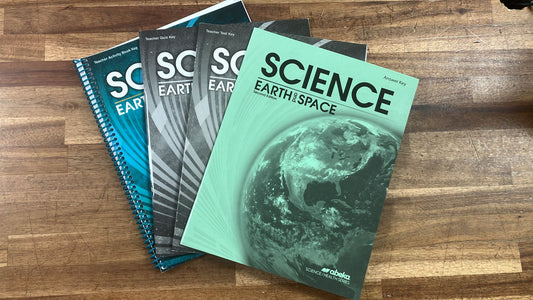 Abeka Science Earth and Space SET of 4