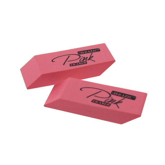 Pink Bevel Eraser (4/Pack)