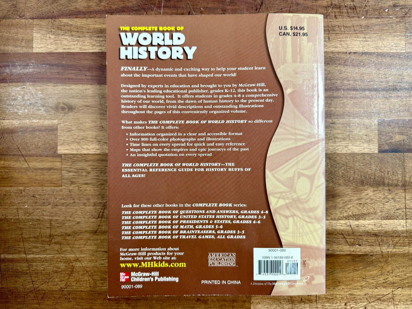 The Complete Book of World History Grades 4-8 Illustrated