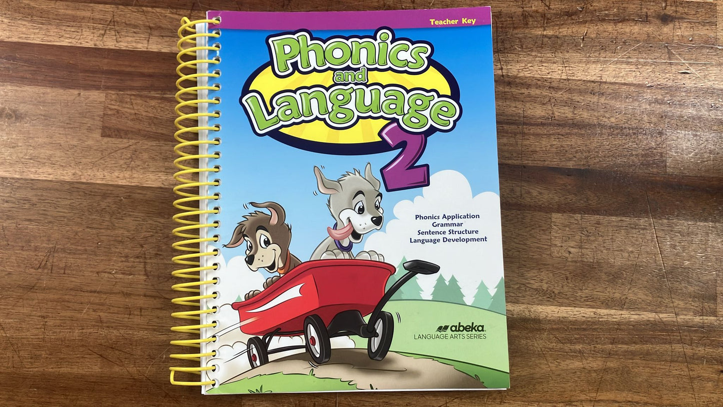 Abeka Phonics & Lang 2 TestKey & TcrhKey