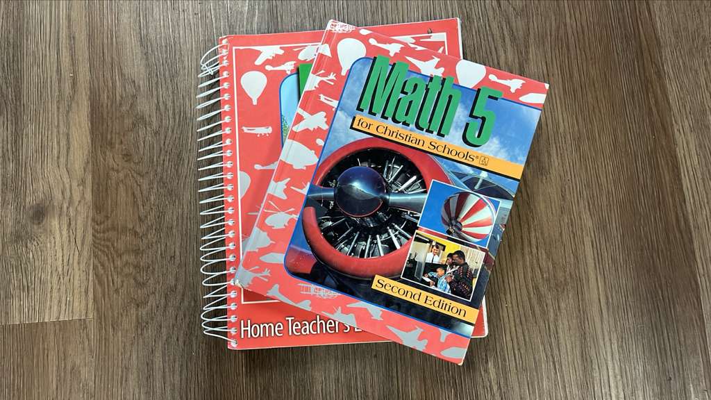 BJU, Math 5 for Christian schools, second edition, textbook and home teachers edition