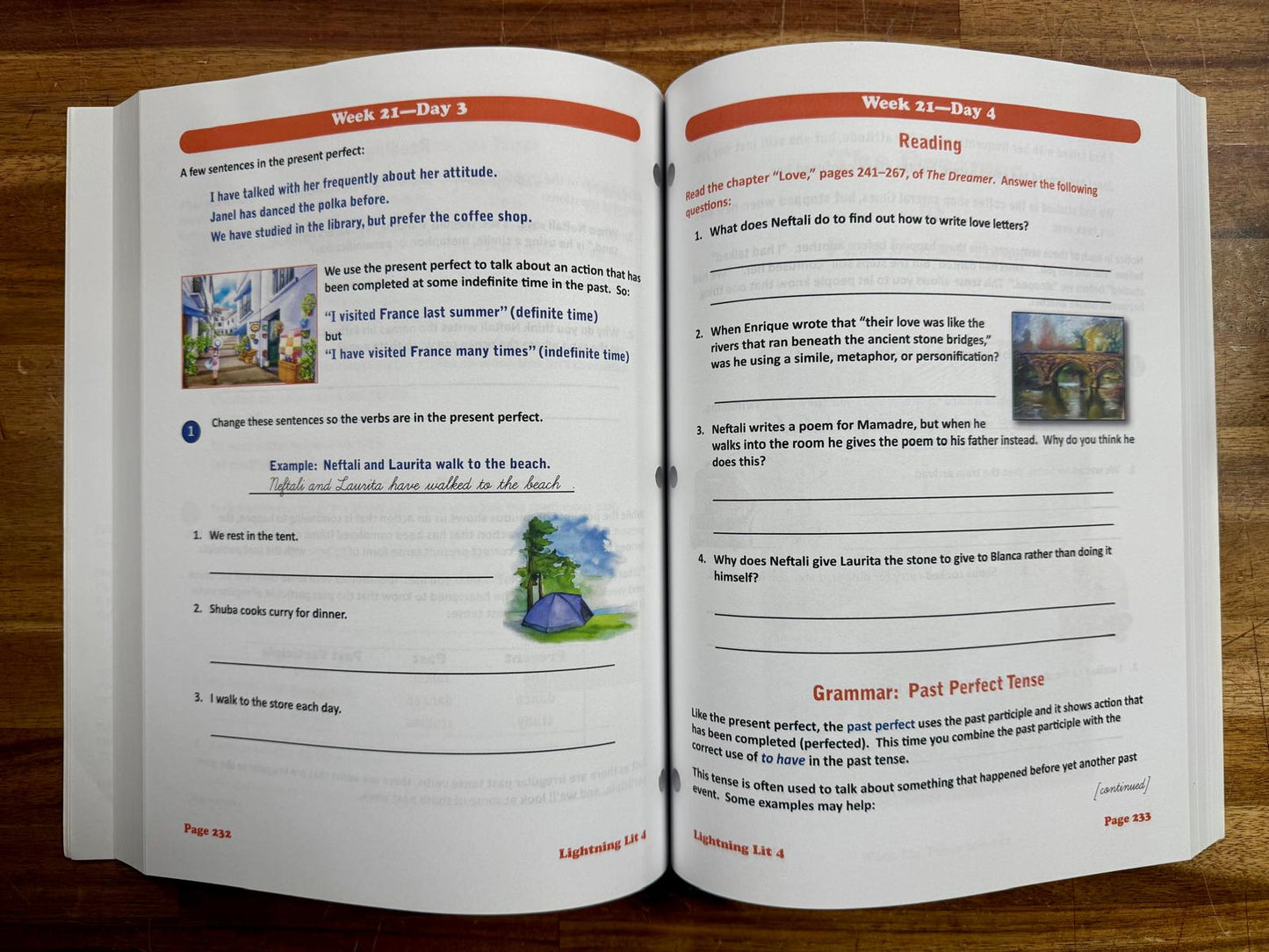 Lightning Literature & Composition Gr 4 Guide & Workbook SET