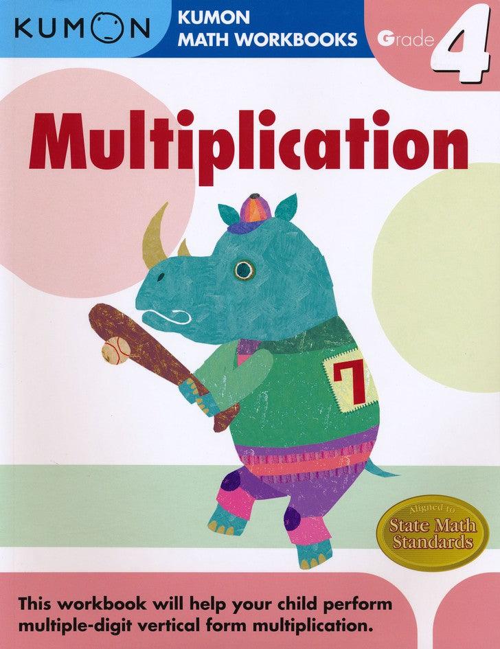 Kumon Multiplication Workbook Gr 4 - Condition GOOD