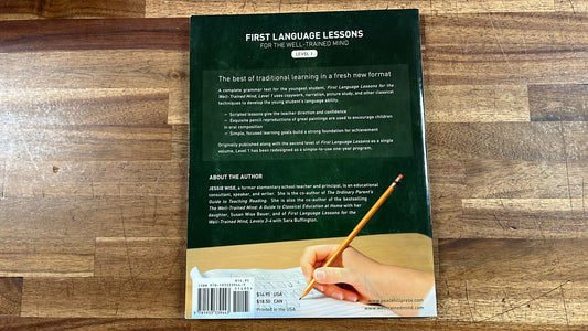 Well-Trained Mind First Language Lessons Lvl 1
