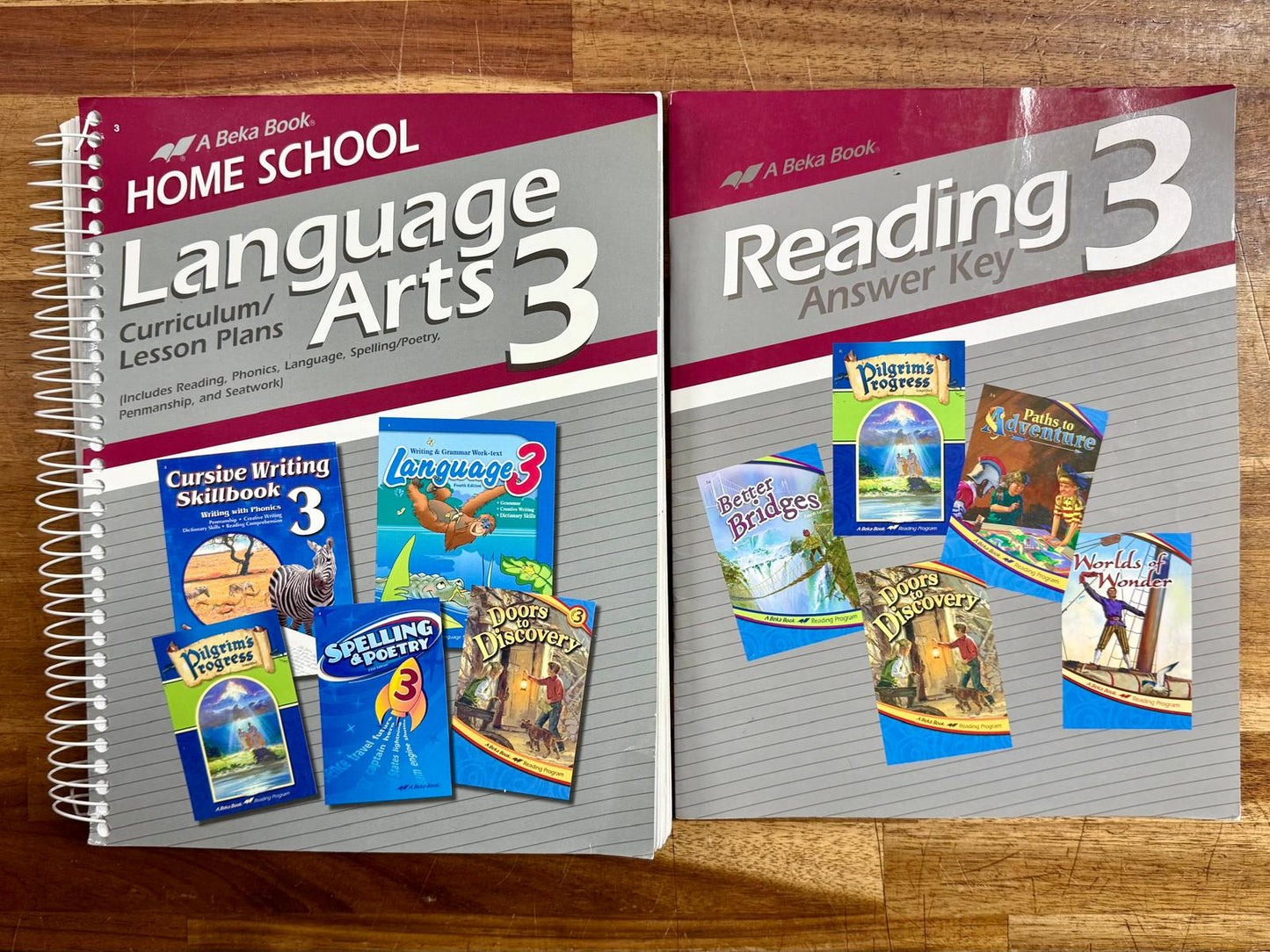 Abeka Language Arts 3 Set: Lesson Plans & Reading Answer Key