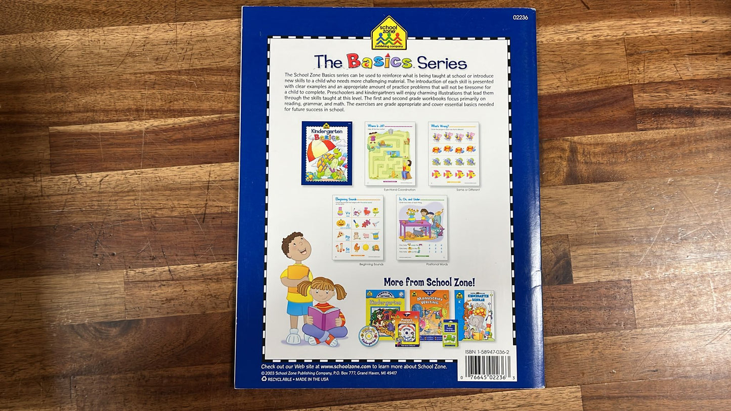 School Zone Kindergarten Basics Workbook
