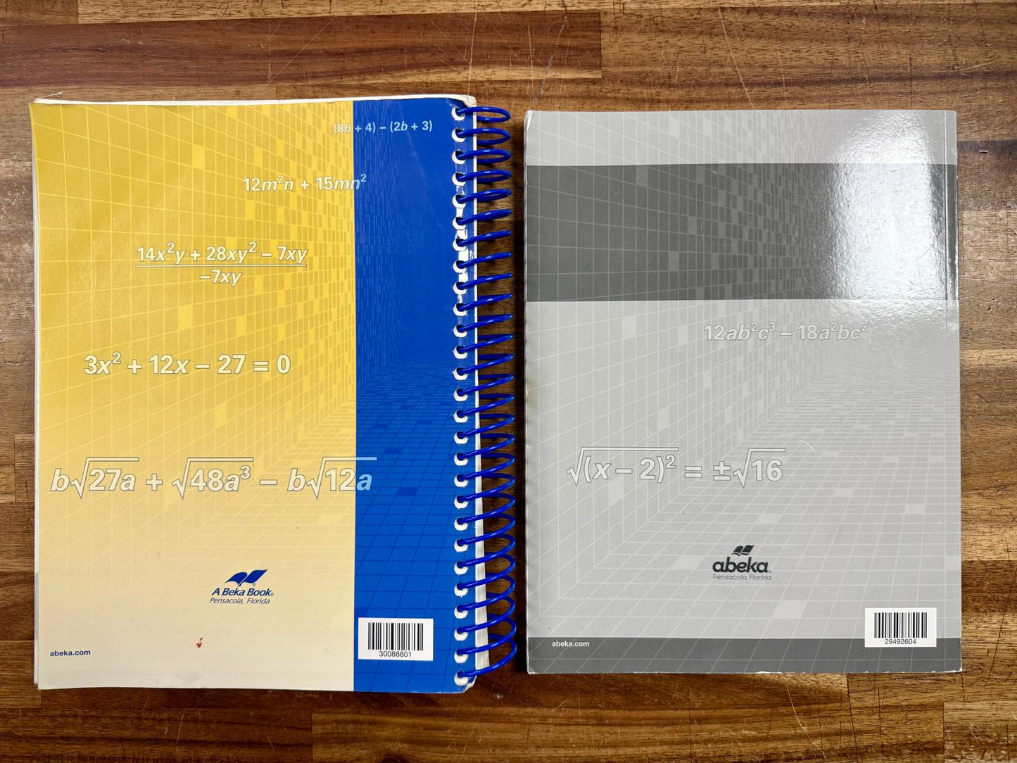 Abeka Algebra I - 2016 Traditional Math Series SET of 4