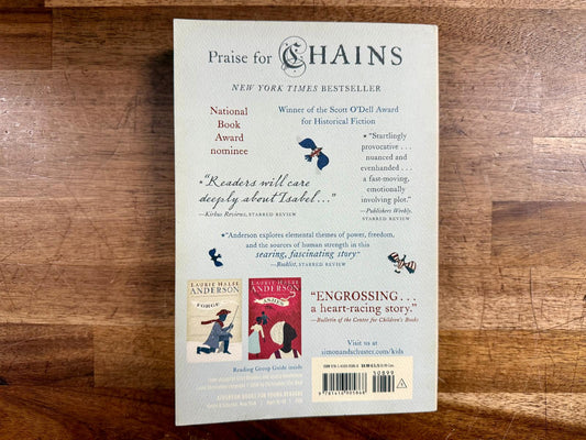 Chains by Laurie Halse Anderson - Good & Clean