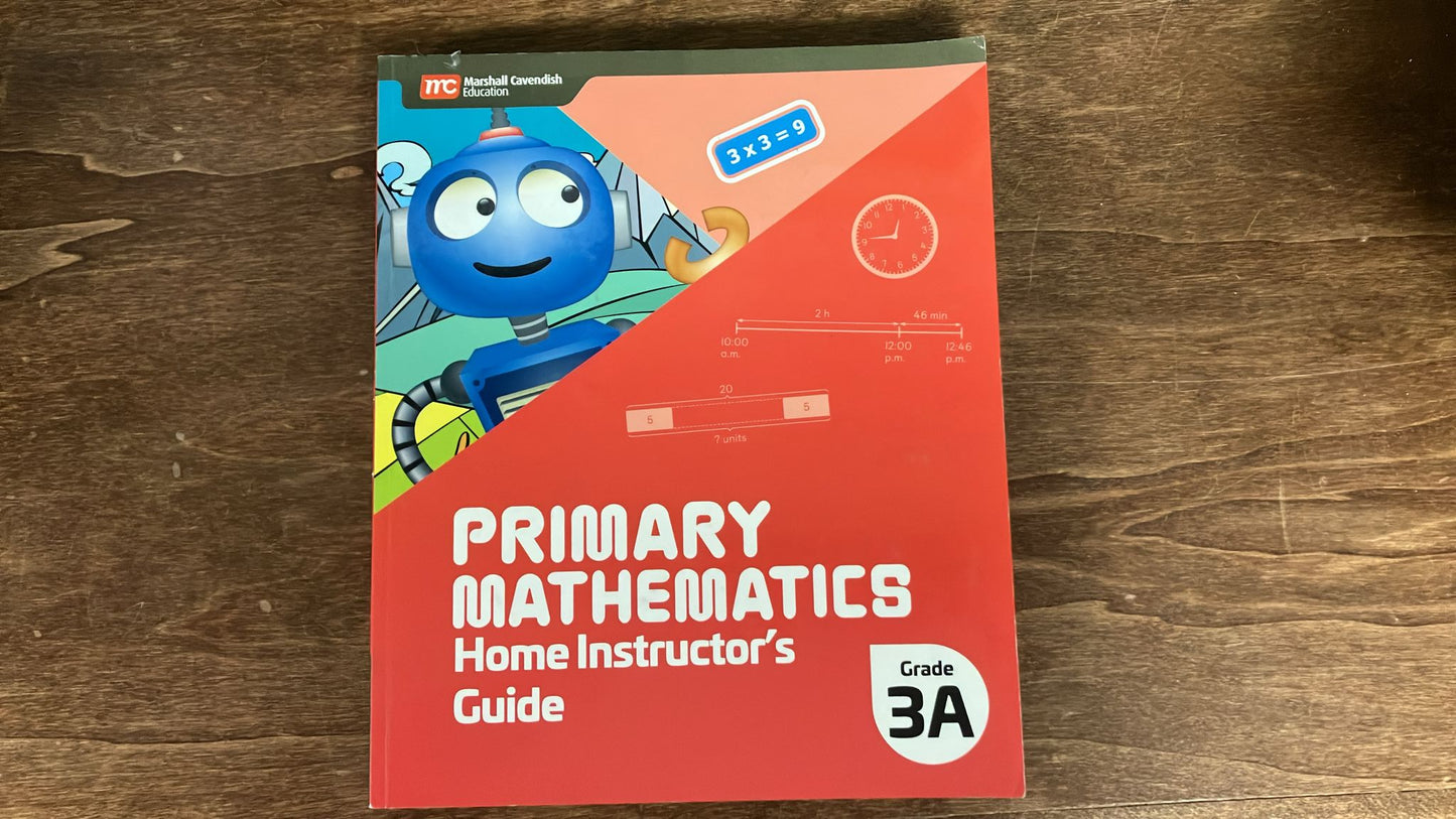 Primary Mathematics Home Instructor's Guide 3A/3B