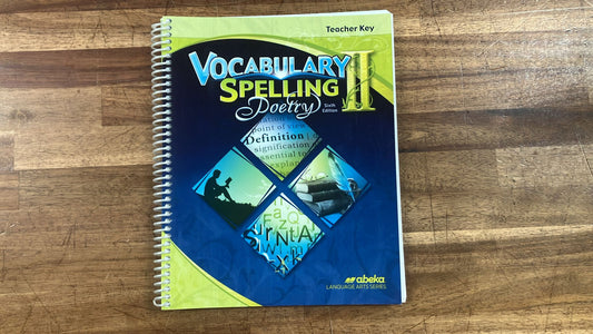 Abeka Vocabulary Spelling Poetry TcrhKey & Quiz Key