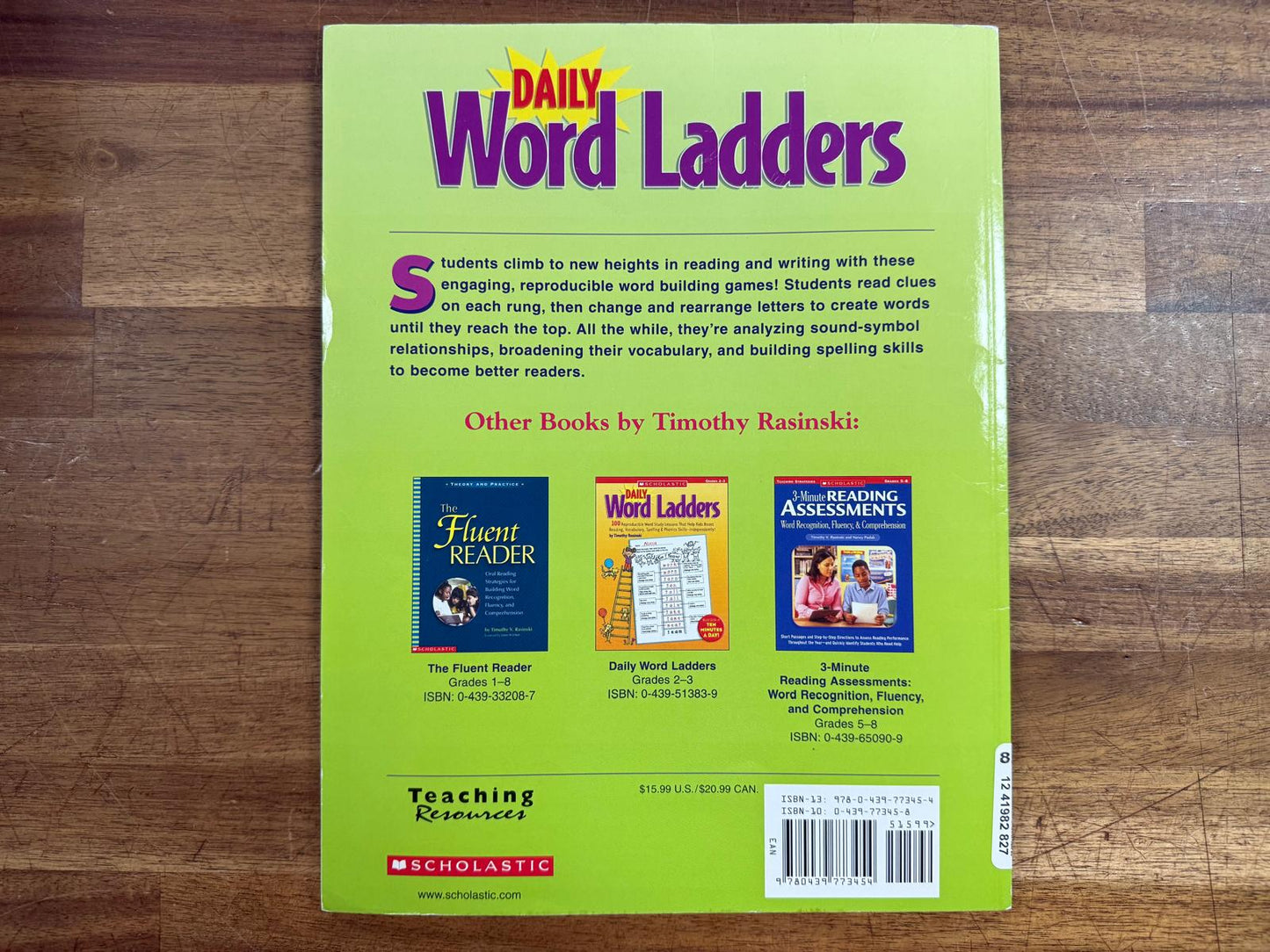 Daily Word Ladders: Grades 4-6: 100 Reproducible... - Clean