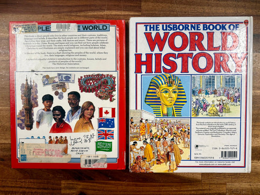 Usborne Book LOT - Peoples of the World & World History