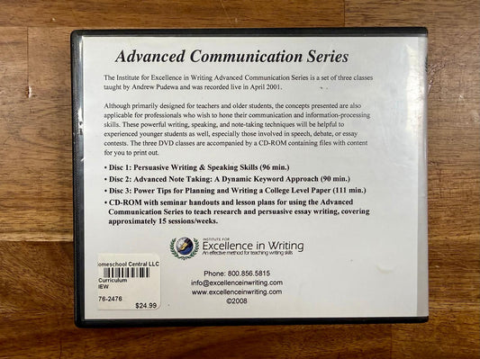 IEW Advanced Communication Series DVD Set w CD-ROM