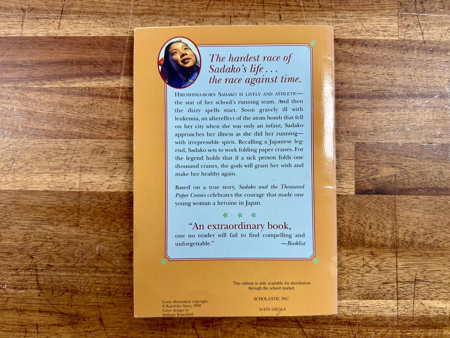 Sadako and the Thousand Paper Cranes - Eleanor Coerr