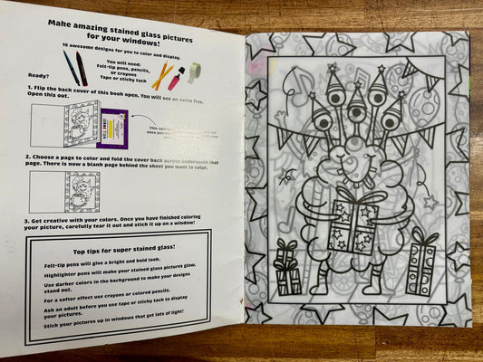 Stained Glass Coloring Monsters (Color & Create) - Good