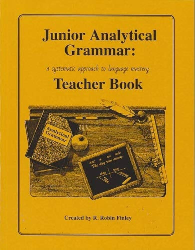 Junior Analytical Grammar Teacher Book - Condition GOOD & CLEAN