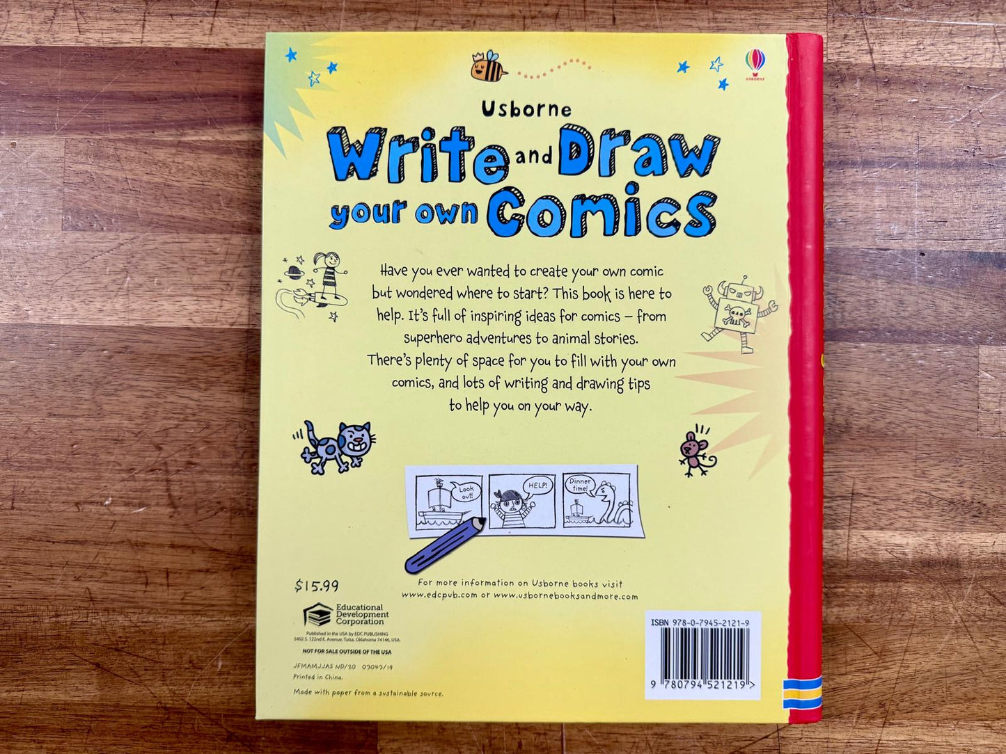 Usborne Write & Draw Your Own Comics - VG
