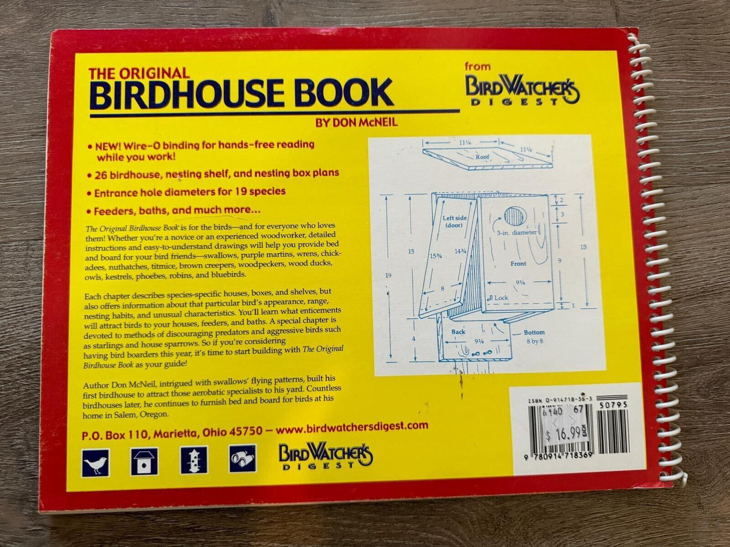 The Original Birdhouse Book-Don McNeil (2002)-Building Houses, Feeders, & Baths