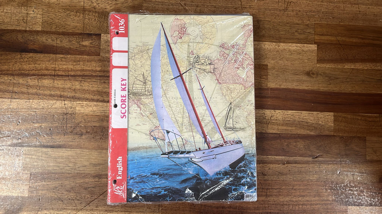 ACE School of Tomorrow English Score Keys 1027-1036 4th Ed