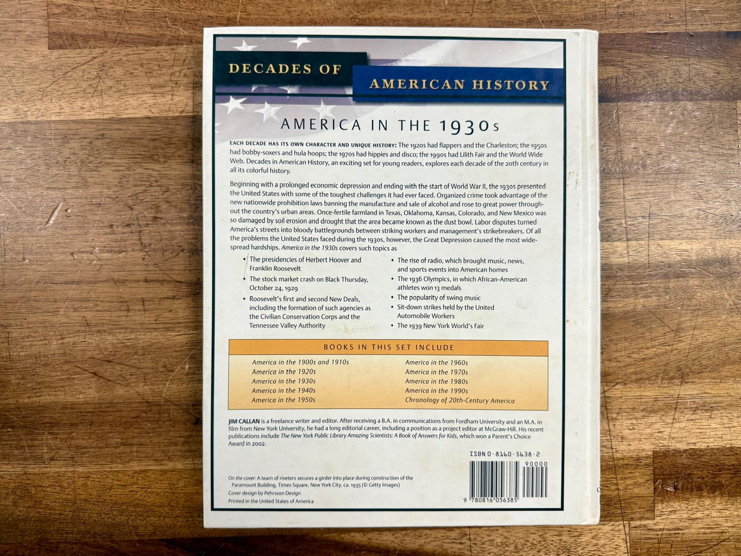 America in The 1930s - Jim Callan, HC, Good