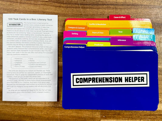 100 Task Cards in a Box: Literary Text, Grades 4-6 - VG