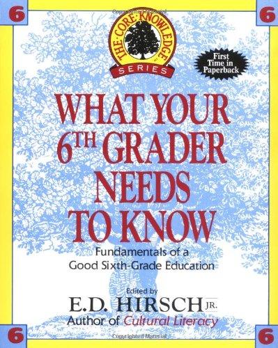 WHAT YOUR 6TH GRADER NEEDS TO KNOW, Core Knowledge Series (Condition - GOOD)