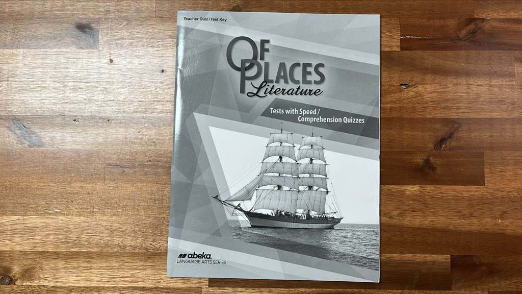 Abeka Of Places Literature 5th Ed Grade 8 Key Set of 2 - Like New