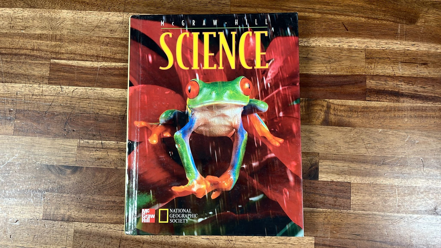McGraw-Hill Science Grade 1 Textbook - HC, Good & Clean