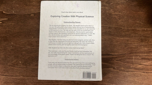 Exploring Creation With Physical Science - Hardcover By Wile, Jay L