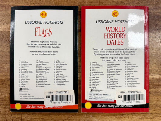 Usborne Hotshots Set: Flags & World History Dates - Good & Clean