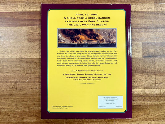 A Nation Torn Story of How the Civil War Began - Delia Ray, VG