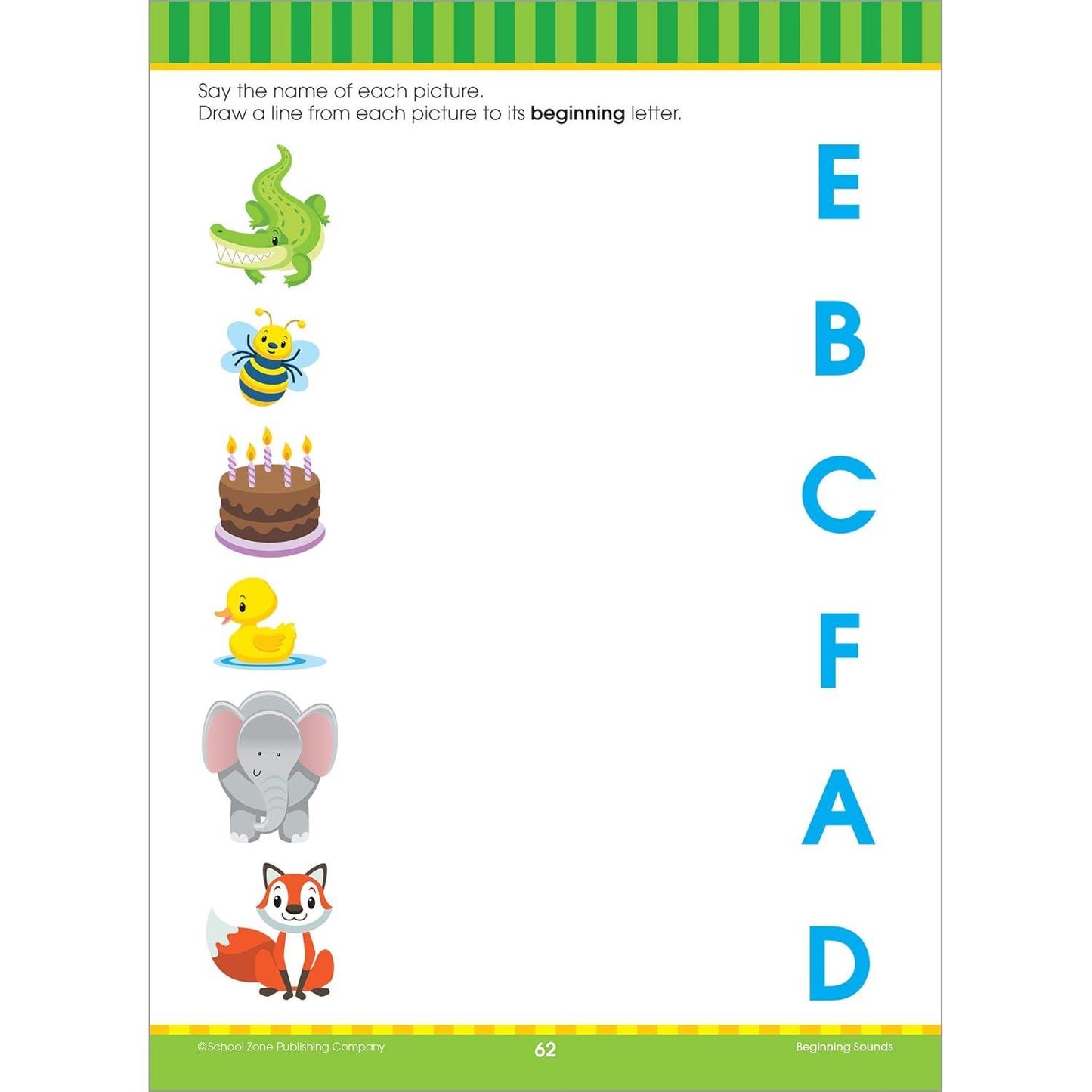 School Zone - Kindergarten Fold-Out Fun! Write & Reuse Workbook (Condition - GOOD)