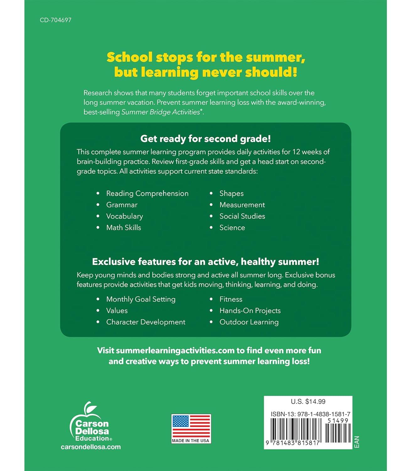 Summer Bridge Activities 1st to 2nd Grade Workbook (Condition - GOOD)