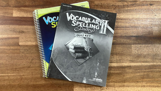 Abeka Vocabulary Spelling Poetry TcrhKey & Quiz Key