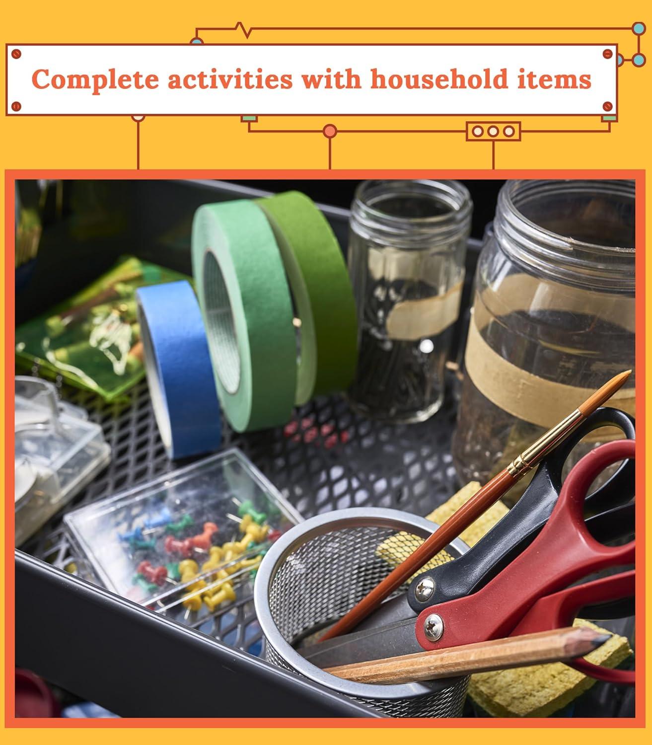 Carson Dellosa Stem Challenges Learning Cards Kit, 30 Science Projects, Stem Kits for Kids Ages 8-12 (NEW)