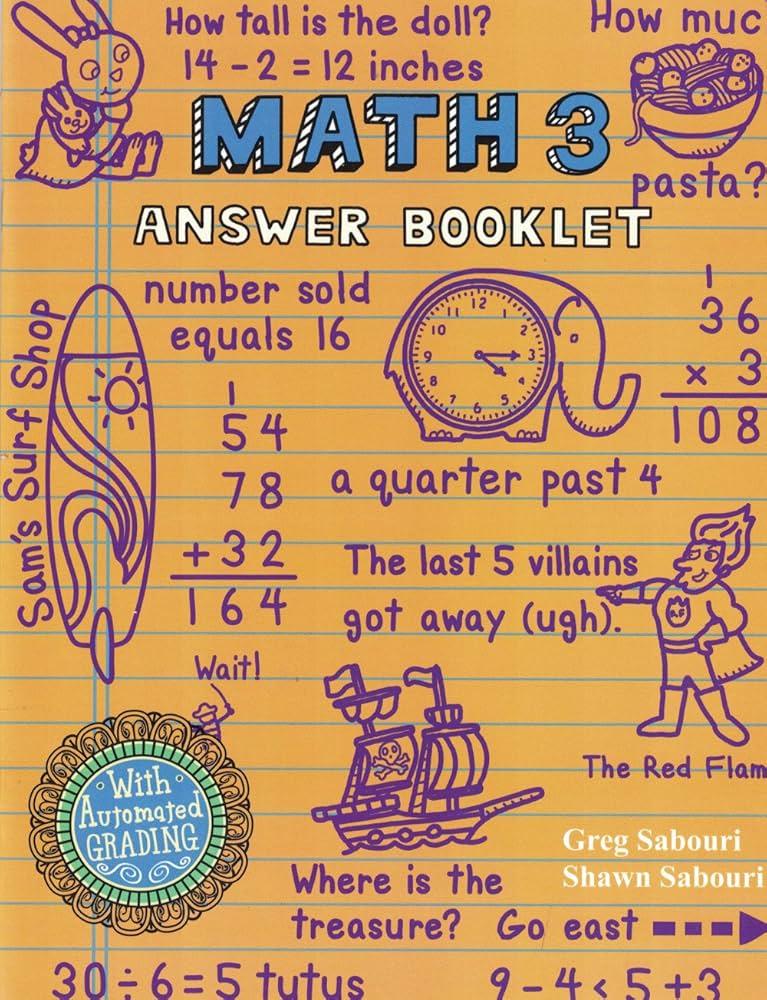 Teaching Textbooks Math 3 Answer Booklet — additional copy