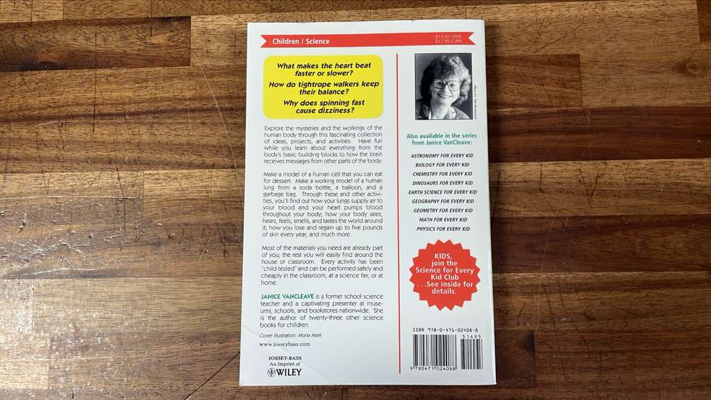 Jossey Bass, Janice VanCleave's The Human Body for Every Kid