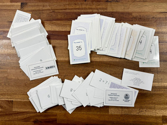 Math Flashcard SET: MFW Addition & Subtraction, TGTB Multiplication