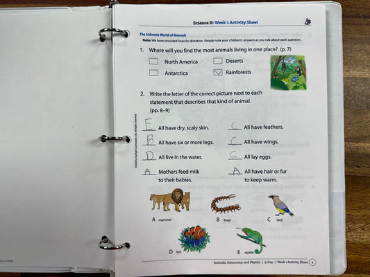 Sonlight B Animals, Astronomy & Physics Instructor's Guide