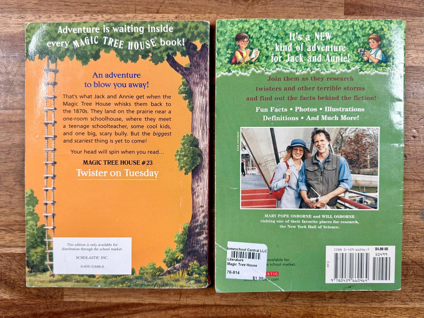 Magic Tree House #23 Twister on Tuesday w Research Guide