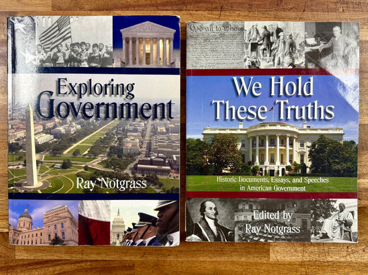 Notgrass Exploring Government & We Hold These Truths - Good