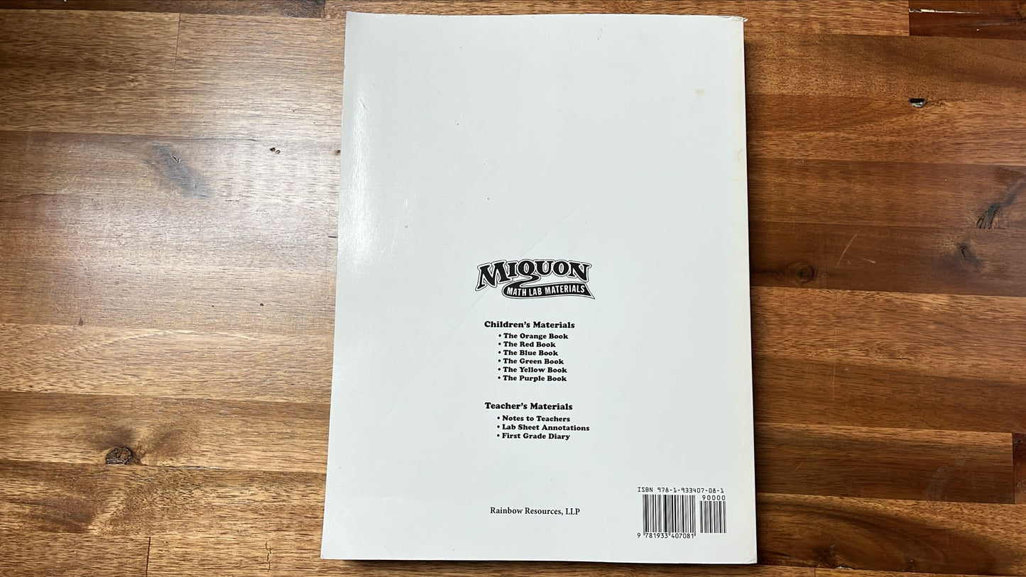 Miquon Math - Lab Sheet Annotations & Math for Primary