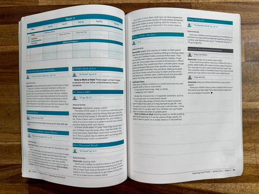 Sonlight Exploring God‘s Word Pre-K Instructors Guide