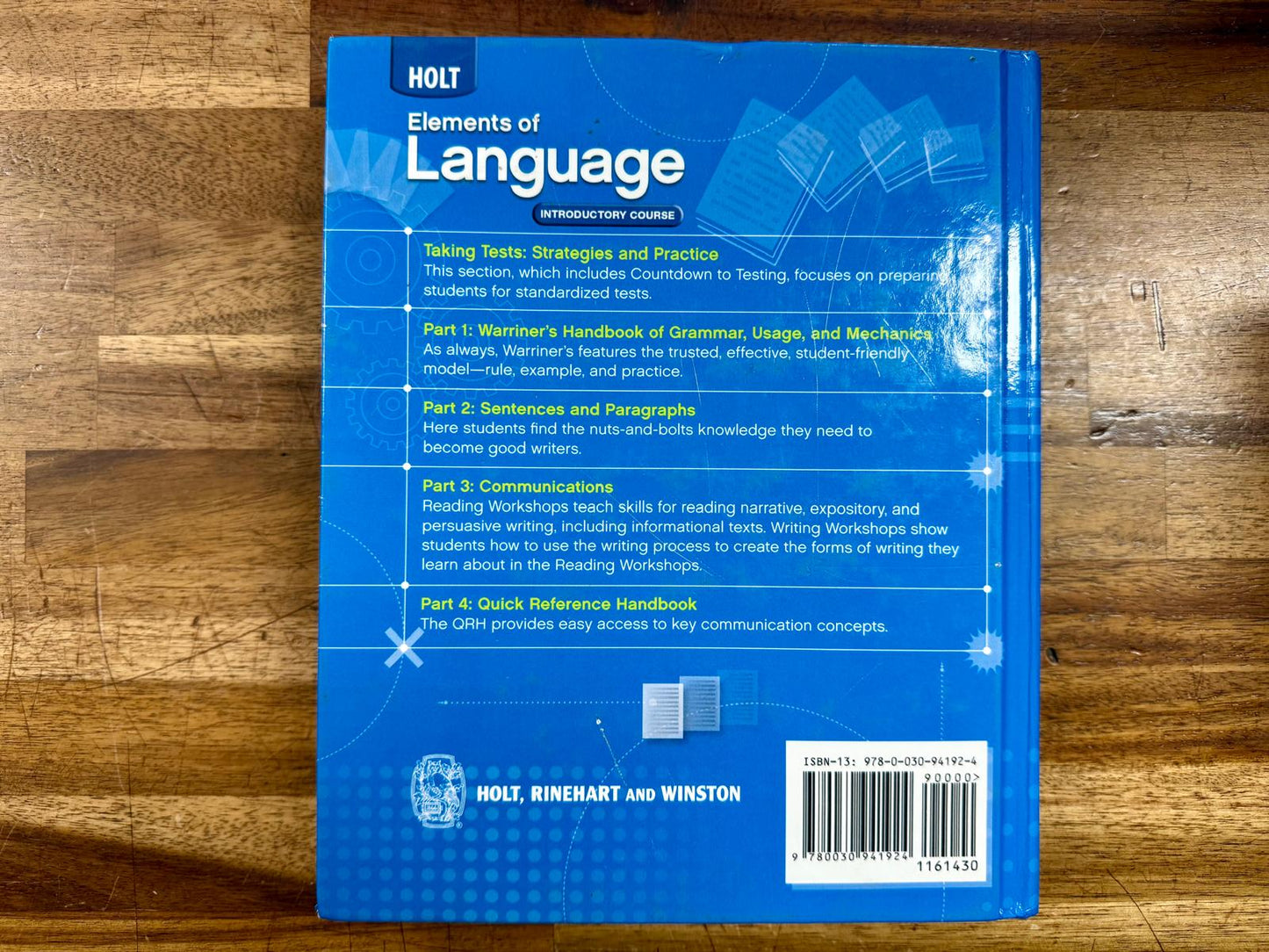 Holt Elements of Language Introductory Course Grade 6 - HRW