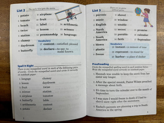 Abeka Spelling Vocabulary & Poetry 3 5th Ed Set