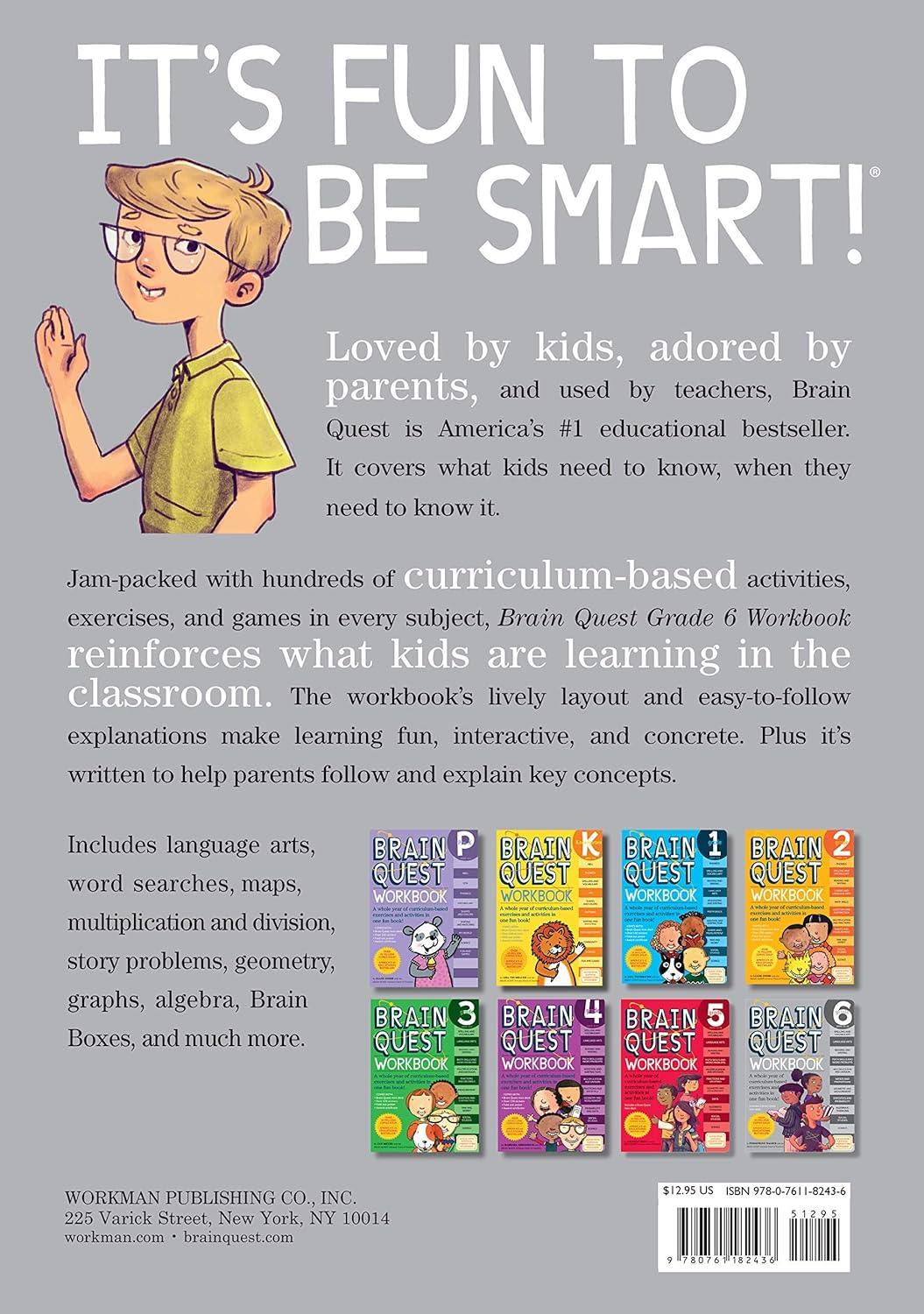 Brain Quest Workbook: Grade 6 (Condition - GOOD & CLEAN)