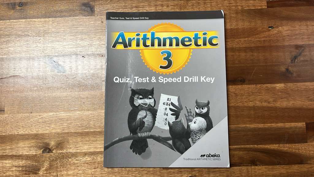 Abeka Arithmetic 3 Teacher Key Set of 2 - VG